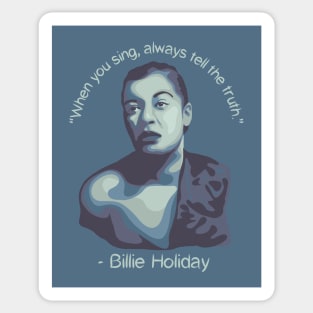 Billie Holiday Portrait Sticker